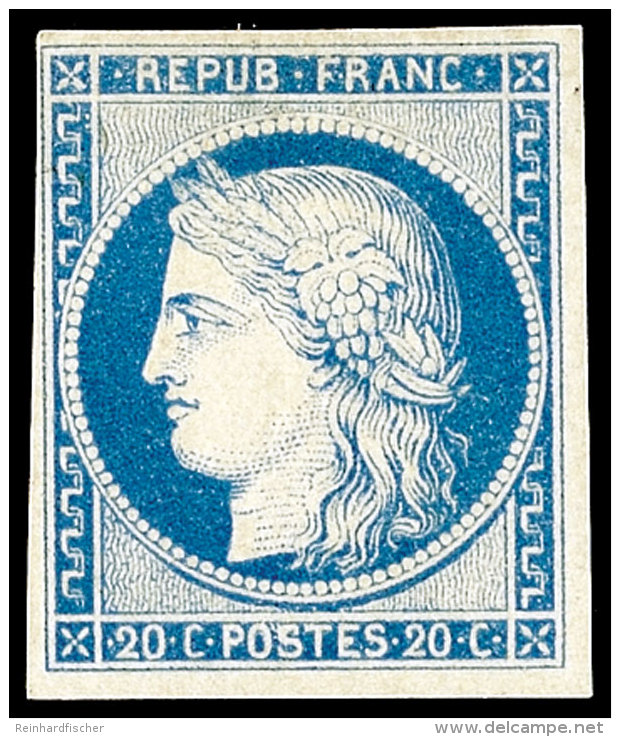 20 C. Ceres Blau, Allseits Voll- Bis Breitrandig, Ungebraucht, Kabinett, Signiert Bühler BPP, 550,-, Katalog:... - Otros & Sin Clasificación