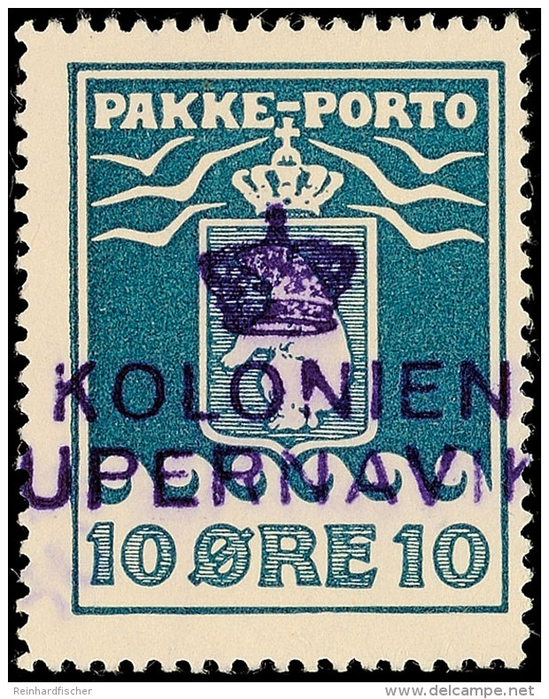 10 Öre Grünlichblau, 1937, Klarer Zentr. L2 "KOLONIEN UPERNAVIK", Katalog: 7B O10 °re Greenish... - Otros & Sin Clasificación