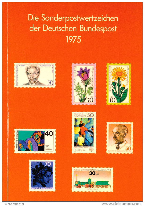 Jahrbuch 1975, Kpl. Postfrisch Mit Schwarzdruck, Prachterhaltung, Mi. 160.-, Katalog: JB3 **Year Book 1975,... - Otros & Sin Clasificación