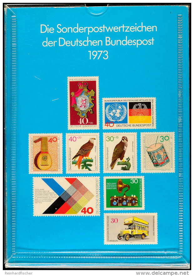 1973, Jahrbuch Der Dt. Bundespost Inkl. Schutzhülle, Gute Erhaltung, Gepr. Schlegel BPP Mit Prägesiegel... - Otros & Sin Clasificación