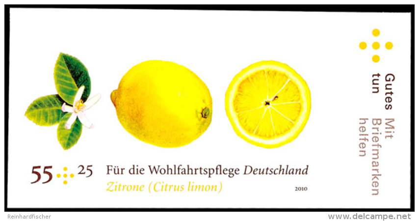 55 Cent Zitrone Ungezähnt, Tadellos Postfrisch Mit Rechtem Rand. Äußerst Seltene Abart, Von Welcher... - Autres & Non Classés