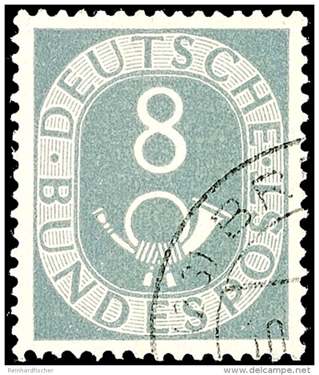 8 Pfg Posthorn, Abart "seitenverk. Wasserzeichen", Tadellos Gestempelt, Gepr. Salomon BPP, Mi. 600.-, Katalog: 127Z... - Otros & Sin Clasificación