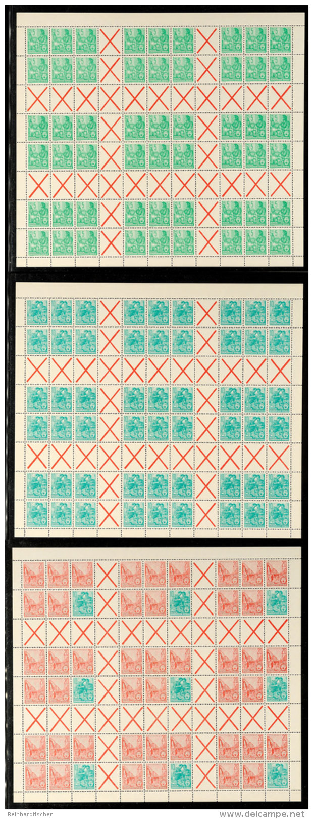 Fünfjahrplan 1955, Alle 3 Markenheftchenbogen, Tadellos Postfrisch, Mi. 910.-, Katalog: 1/3 **Five Year... - Autres & Non Classés