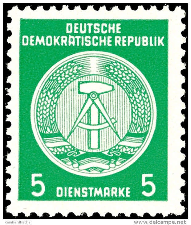 5 Pfg Zirkelmarke Mit Wz. 2 Y I, Tadellos Postfrisch, Signiert H. E. Sieger, Mi. 250,-, Katalog: 18YI **5 Pfg... - Otros & Sin Clasificación