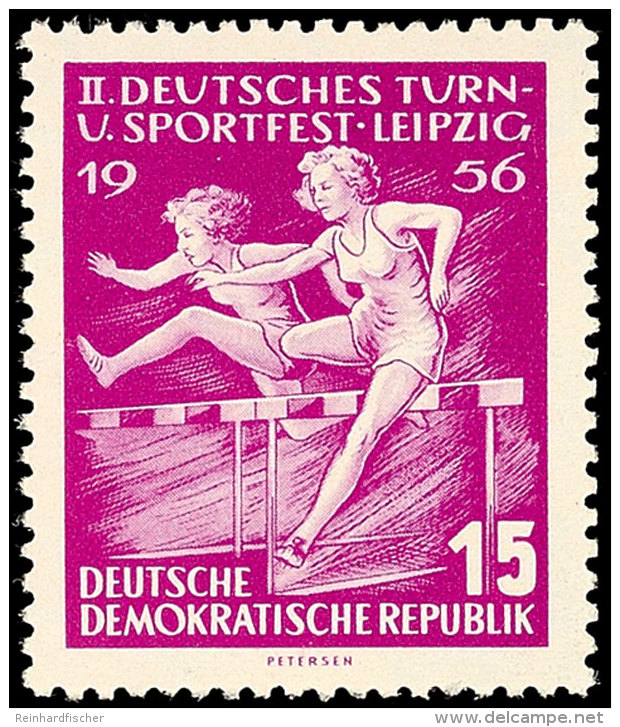 15 Pfg Sportfest Leipzig Mit Besserem Wz. 2 Y I, Tadellos Postfrisch, Gepr. Paul BPP, Mi. 160,-, Katalog: 532YI... - Autres & Non Classés