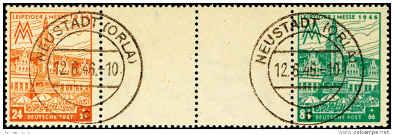 Leipziger Messe, 5 Verschiedene Waagerechte Zusammendrucke, Tadellos, Dabei W Zd 17 A X A Und W Zd 18 A X B Je Auf... - Autres & Non Classés