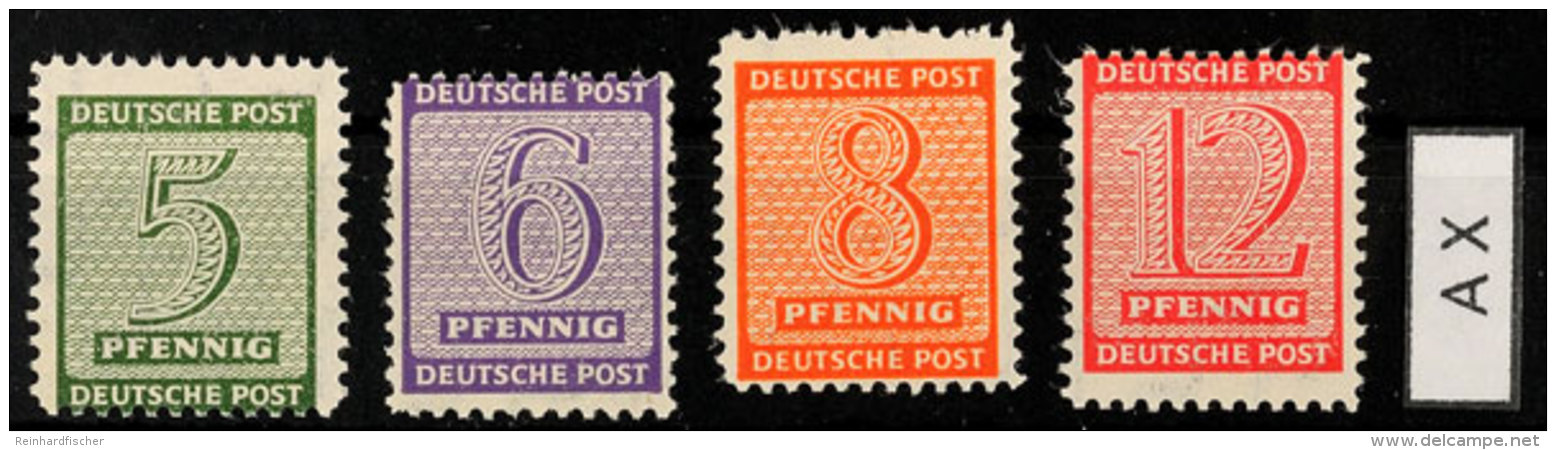 5 - 12 Pf. Ziffern Mit Mügeln-Zähnung, Tadellos Postfrisch, Gepr. Ströh BPP, Mi. 280.-, Katalog:... - Autres & Non Classés