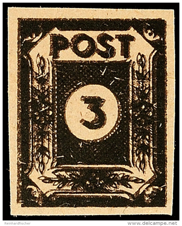 3 Pf. Type I  Und 10 Pf. In Type II Je Mit Dreifachdruck, Postfrisch, Kurzbefund Ströh BPP, Mi. 220.-... - Autres & Non Classés