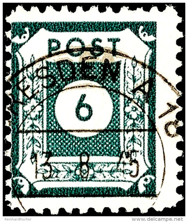6 Pf. Blaugrün, Tadellos Gestempelt, Gepr. Ströh BPP, Mi. 250.-, Katalog: 43C O6 Pf. Blue-green, Neat... - Autres & Non Classés
