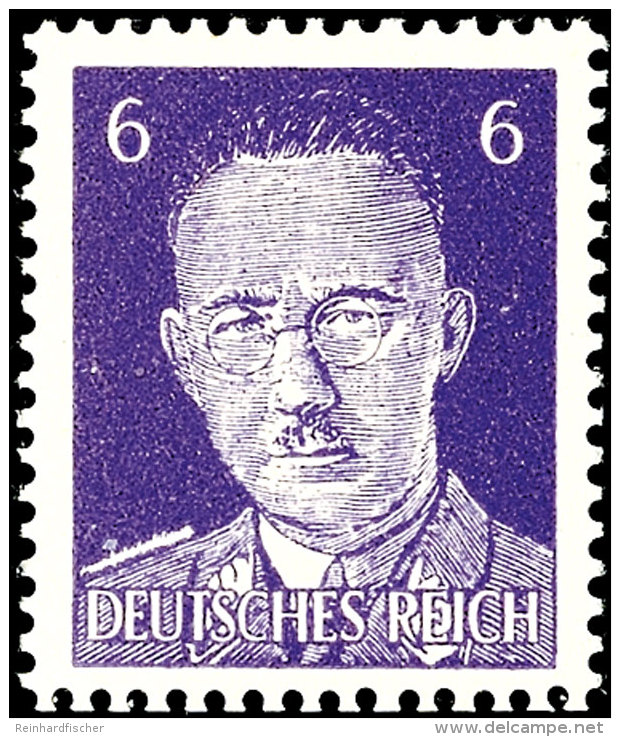 6 Pfg Propagandafälschung "Reichsführer SS Himmler", Type II = Enge Linien, Tadellos Ungebraucht Mit... - Autres & Non Classés