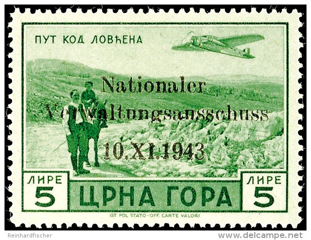 25 C Bis 2 L Und 50 C Bis 5 L Flugpostmarken Tadellos Postfrisch, Mi. 480.-, Katalog: 10/13,15/18 **25 C Till 2... - Ocu. Alemana: Montenegro