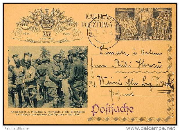 DPO, Polnische Ganzsachenkarte Als Postsache-Formblatt (Beute-Formular) Verwendet  BFDPO, Polish Postal... - Autres & Non Classés