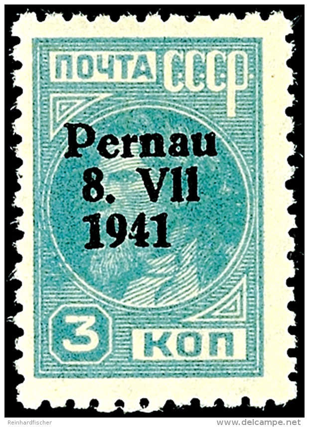 3 Kop. Freimarke Mit Aufdruck In Haupttype II, Gezähnt, Tadellos Postfrisch, Gepr. Keiler BPP, Mi. 150.-,... - Autres & Non Classés