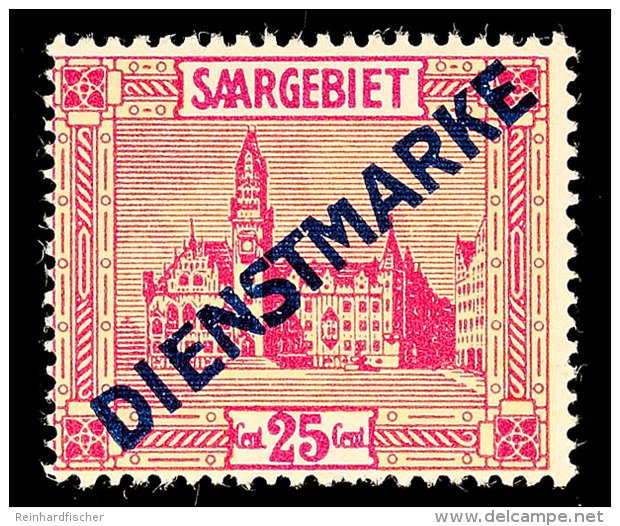 25 C. Rötlichlila/mattrötlichgelb, Aufdruck Type I Mit Plattenfehler IV, Tadellos Postfrisch, Katalog:... - Otros & Sin Clasificación