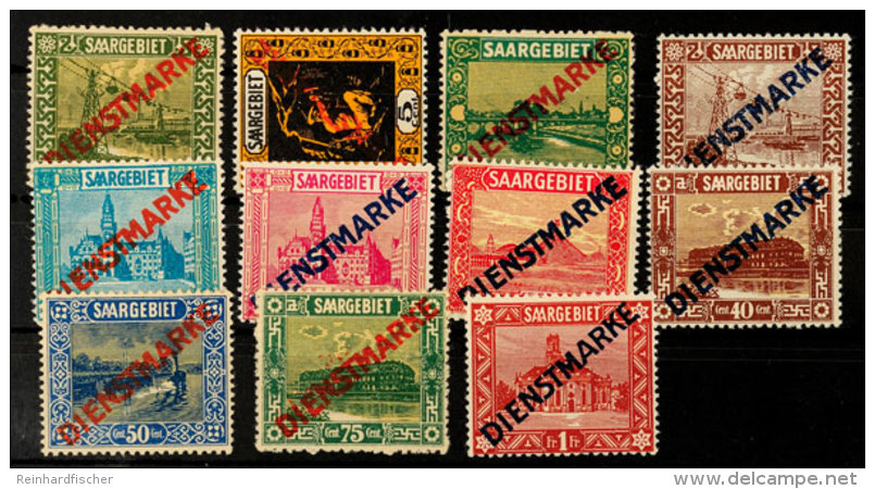 Dienstmarken 1922 Kpl. Postfrischer Satz Ohne 11I, Mi. 170,-, Katalog: 1/11II **Official Stamps 1922 Complete... - Autres & Non Classés