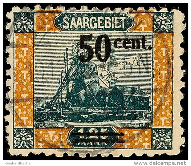 50 C. Auf 1,25 M., Landschaftsbilder II, Gez. 10&frac12;, Gestempelt, Gepr. Hoffmann BPP, Mi. 180,-, Katalog: 78B... - Otros & Sin Clasificación