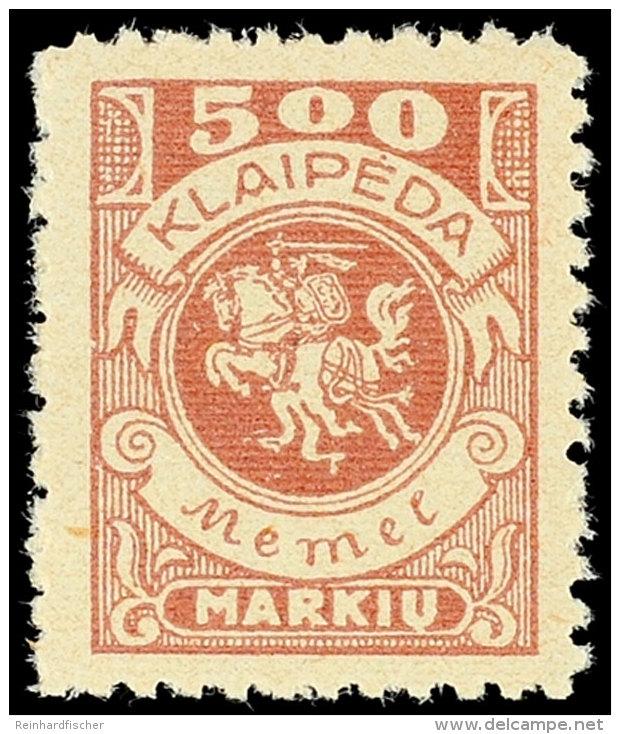 10-1000 M. Wappenreiter Kpl. Postfrisch, Teils Geprüft, Mi. 230,-, Katalog: 141/50 **10-1000 M. Crests... - Memel (Klaïpeda) 1923