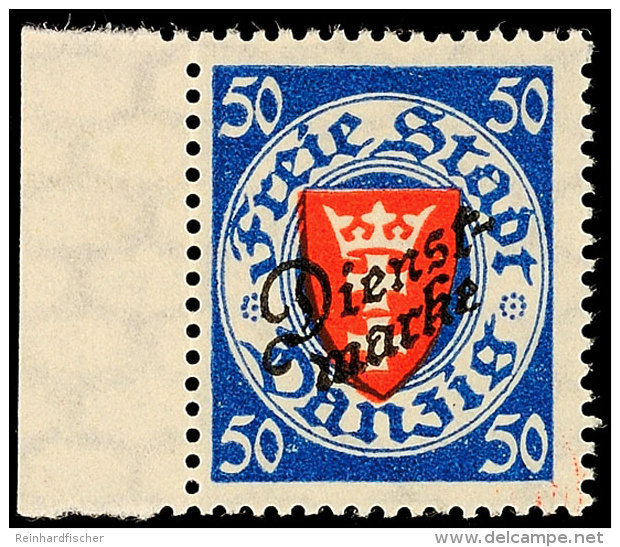 50 Pfg. Dienstmarke, Postfrisch, Pracht, Signiert Schüler BPP, Mi. 100,-, Katalog: 50 **50 Pfg. Official... - Autres & Non Classés