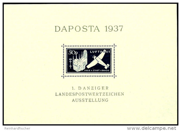 Blockausgabe "Daposta" Mit Plattenfehler III Tadellos Postfrisch, Gepr. Dr. Oechsner BPP, Mi. 300.-, Katalog:... - Sonstige & Ohne Zuordnung