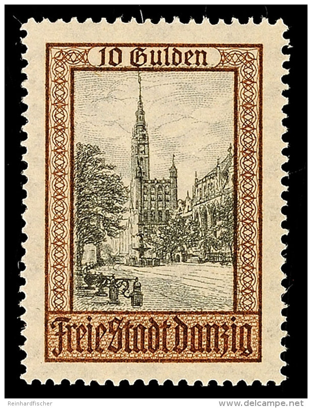 10 Gulden Ansichten 1924, Tadellos Postfrisch, Tiefst Gepr. Dr. Oechsner BPP, Mi. 140.-, Katalog: 211 **10... - Sonstige & Ohne Zuordnung