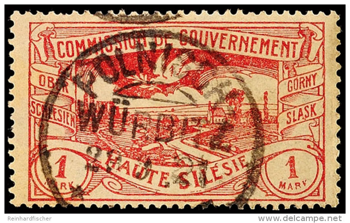 "POLNISCH WÜRBITZ 29 9 21", Kreisobersegmentstempel, Auf Bedarfsstück 1 Mk Hüttenwerke,... - Otros & Sin Clasificación