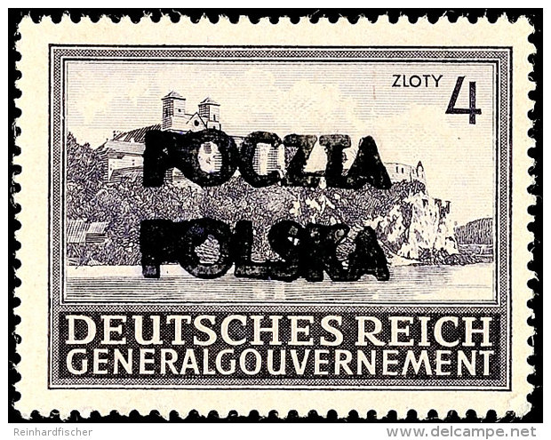 Konskie: 1945, 6 Verschiedene Werte Mit Aufdruck "Poczta Polska" Aus Publikumsbeständen (Mi.-Nr. GG 73, 75,... - Otros & Sin Clasificación