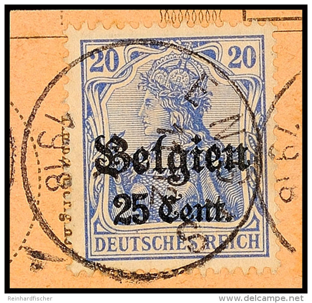 "ENGIS 7 IX 1918",  Klar Auf Postanweisungsausschnitt 25 C., Katalog: 18 BSENGIS 7 IX 1918, Clear On Money... - Other & Unclassified