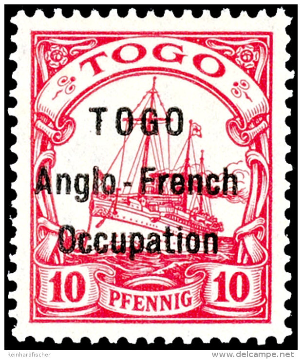 10 Pf. Tadellos Postfrisch, Tiefst Gepr. Kilian BPP, Mi. 380,-, Katalog: 3I **10 Pf. In Perfect Condition Mint... - Togo