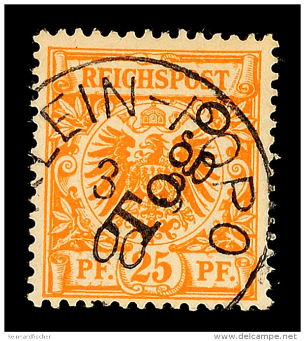 25 Pf. Dunkelorange Tadellos Gestempelt, Tiefst Gepr. Eibenstein BPP, Mi. 90,-, Katalog: 5b O25 Pf. Dark Orange... - Togo