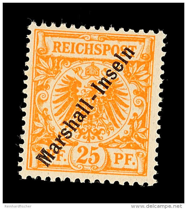 25 Pf. Gelblichorange Tadellos Postfrisch, Mi. 80,- Unterbewertet, Katalog: 11a **25 Pf. Yellowish Orange In... - Marshall