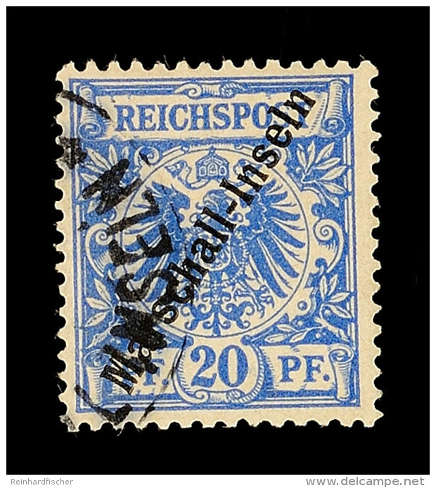 20 Pf. Berliner Ausgabe Tadellos Gestempelt, Gepr. R. Steuer BPP, Mi. 180,-, Katalog: 4II O20 Pf. Berlin Issue... - Islas Marshall