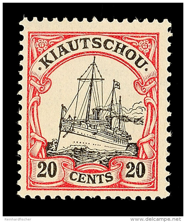 20 Cents Tadellos Postfrisch, Mi. 130,-, Katalog: 22 **20 Cents In Perfect Condition Mint Never Hinged, Michel... - Kiautchou