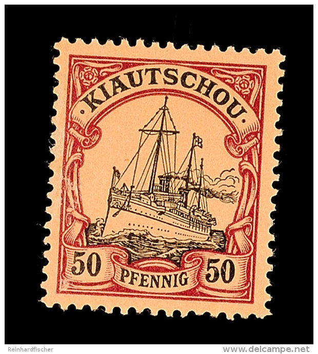 50 Pf. Tadellos Postfrisch, Mi. 50,-, Katalog: 12 **50 Pf. In Perfect Condition Mint Never Hinged, Michel 50,,... - Kiautchou