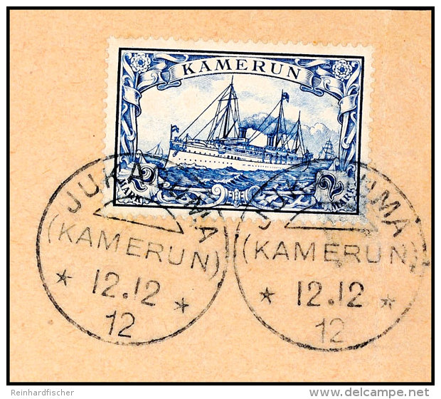 JUKADUMA 12.12 12 Klar Abgeschlagen Auf Briefstück Mit 2 Mark (Ersttag Laut ArGe-Liste) ArGe 160,-, Katalog:... - Cameroun