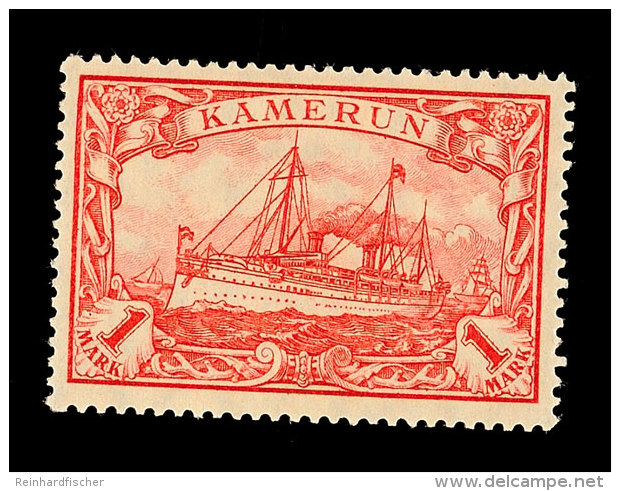 1 Mark Mit Wasserzeichen Tadellos Postfrisch, Mi. 55,-, Katalog: 24IIB **1 Mark Watermarked In Perfect... - Cameroun