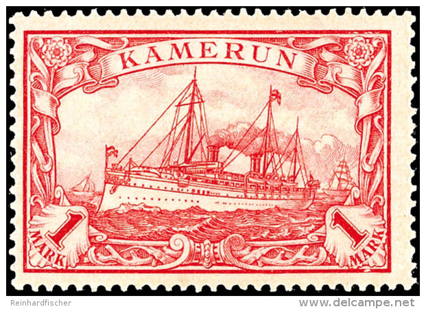 1 Mark Kaiseryacht In Type IIA Tadellos Ungebraucht, Gepr. Steuer BPP, Mi. 150.-, Katalog: 24IIA *1 Mark... - Camerún