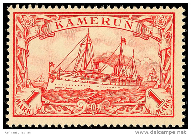 1 Mark Kaiseryachtrot Tadellos Ungebraucht, Gepr. Steuer BPP, Mi. 80.-, Katalog: 16 *1 Mark Kaiseryachtrot In... - Cameroun