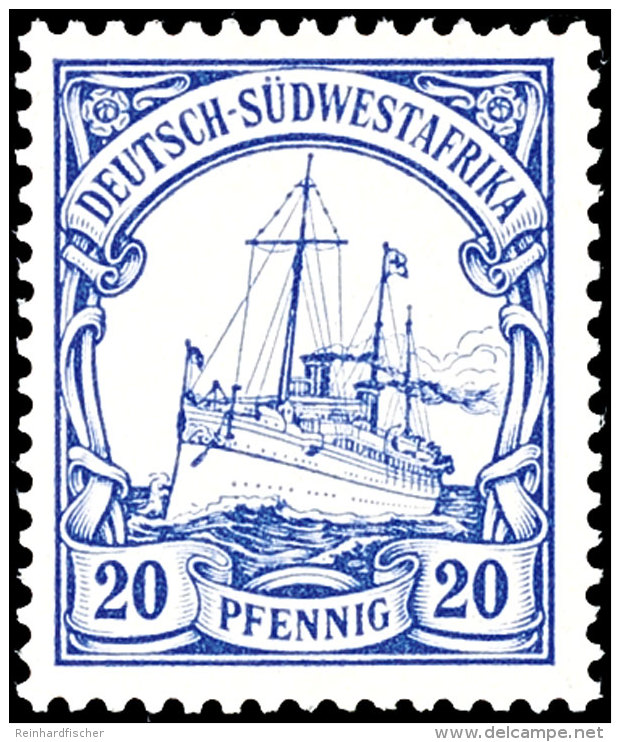 5 Bis 20 Pf. Ohne Wasserzeichen Tadellos Postfrisch, Tiefst Gepr. Czimmek BPP, Mi. 215,-, Katalog: 12/14 **5... - Sud-Ouest Africain Allemand