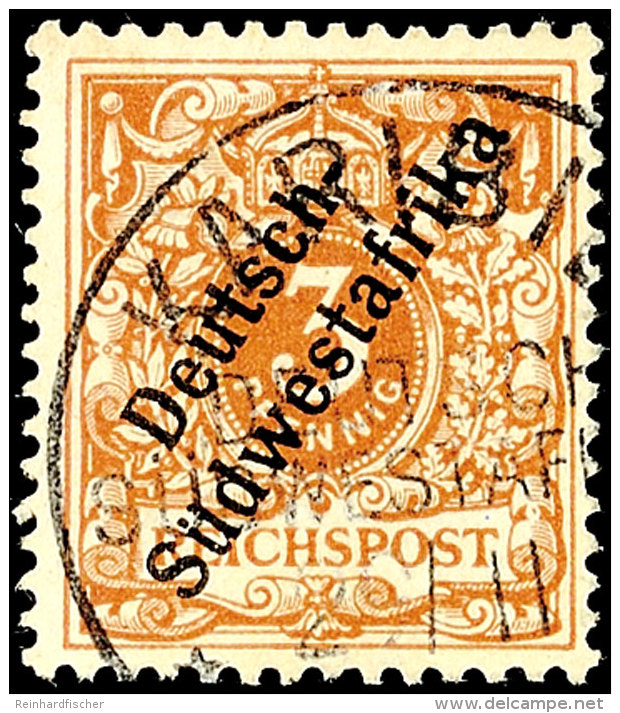 3 Pf. In C-Farbe Tadellos Gestempelt, Tiefst Gepr. Czimmek BPP, Mi. 250,-, Katalog: 5c O3 Pf. In C-color Neat... - Sud-Ouest Africain Allemand