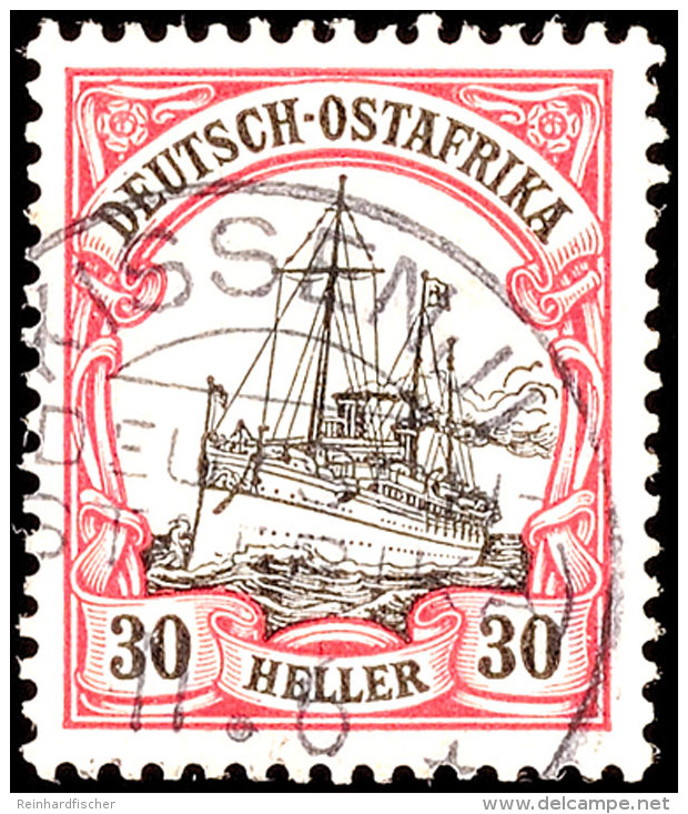 KISSENJI 11.6 Klar Auf 30 Heller Kaiseryacht, Katalog: 35 OKISSENJI 11. 6 Clear On 30 Lighter Imperial Yacht,... - German East Africa