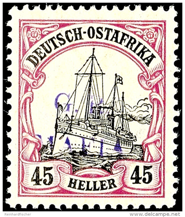 45 H. Mit Aufdruck "MAFIA" Tadellos Postfrisch, Gepr. Georg Bühler, Mi. 950,-, Katalog: 7b **45 H. With... - África Oriental Alemana