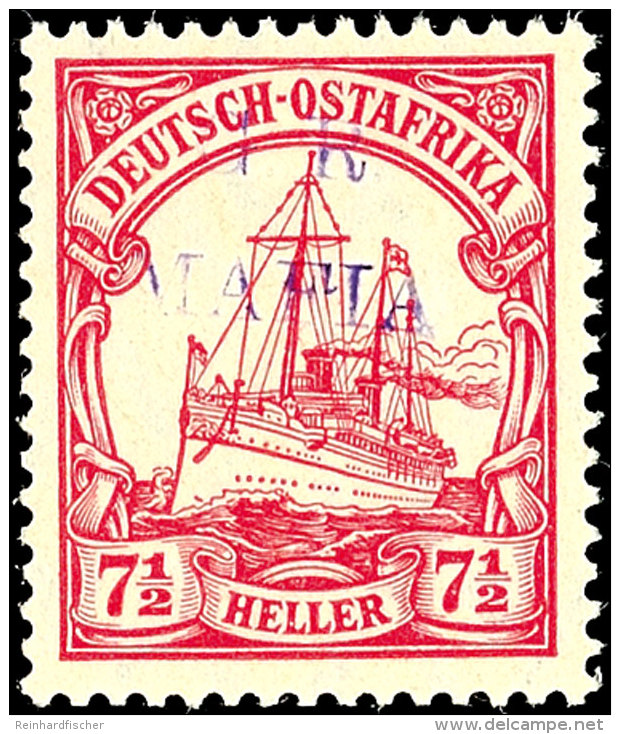 7 1/2 Heller Tadellos Postfrisch, Tiefst Gepr. Kilian, Mi. 400,-, Katalog: 3b **7 + Lighter In Perfect... - Deutsch-Ostafrika
