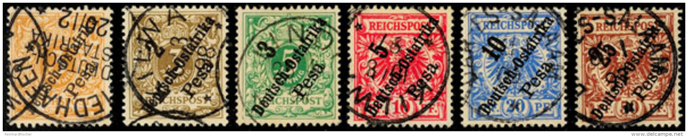 Kpl. Satz Inkl. Nr. 6 A/b, Tls. Sign. Pauligk, Tadellos, Mi. 115.-, Katalog: 6/10 OComplete. Set Including No.... - Deutsch-Ostafrika