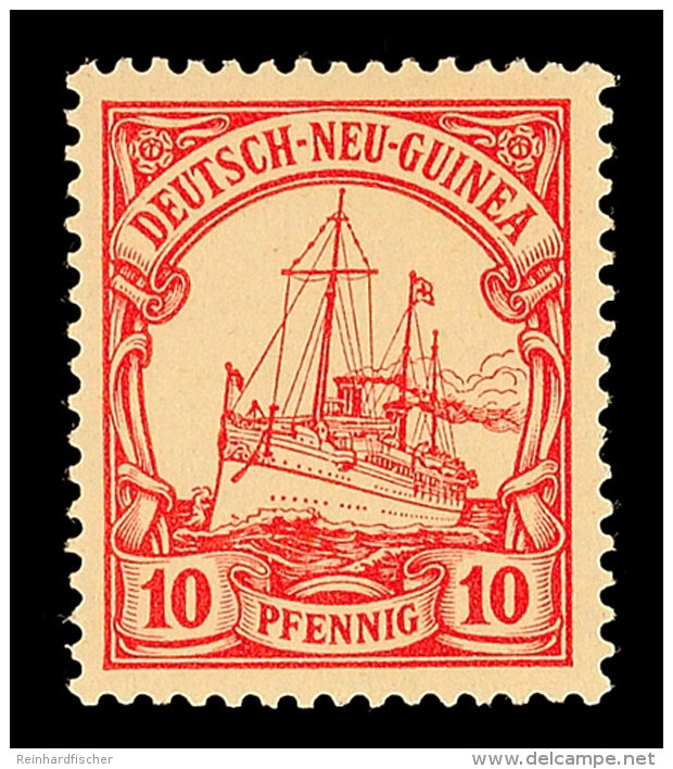 10 Pf. Rot Tadellos Postfrisch, Tiefst Gepr. Georg Bühler, Mi. 80,-, Katalog: 9 **10 Pf. Red In Perfect... - Nouvelle-Guinée