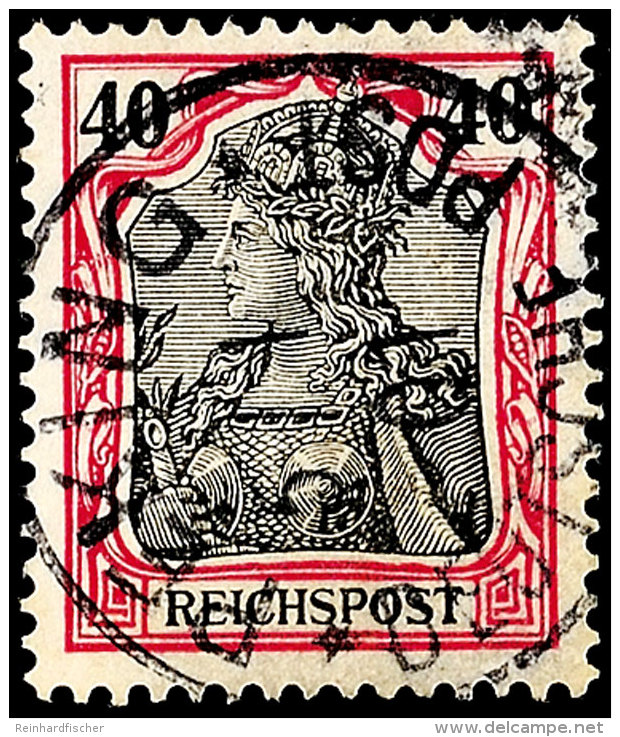 40 Pf. Reichspost Als Petschili-Verwendung Tadellos Gestempelt PEKING 5/1 01, Mi. 400,-, Katalog: PVf O40 Pf.... - Chine (bureaux)