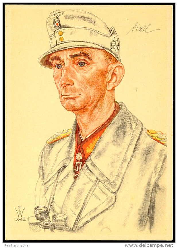1942, Generaloberst Dietl, Color VDA Karte E70, Ungebraucht, Erh. I-II (alter Ausruf 40)  BF1942, Colonel... - Otros & Sin Clasificación