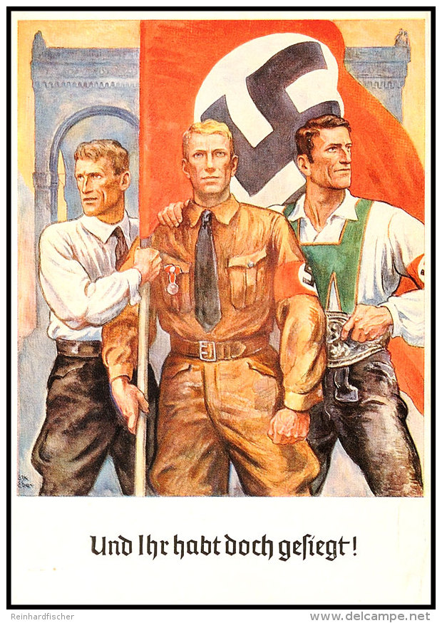 1938, Heldengedenktag, Offizielle Colorkarte Mit SST MÜNCHEN  BF1938, Heros Commemorative Day, Officially... - Otros & Sin Clasificación