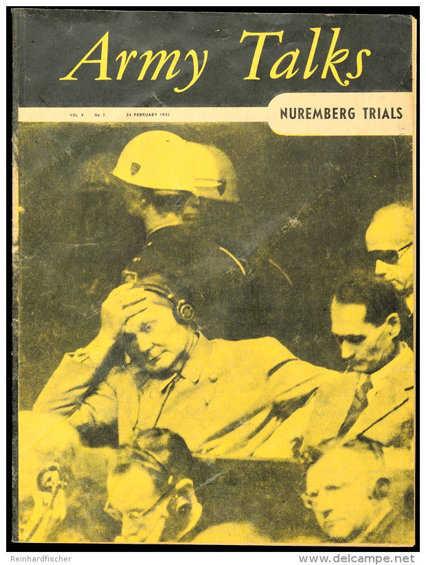 1946, Zeitschrift "Army Talks" Ausgabe No.7 Aus Februar 1946 Mit Abbildung Göring Während Der... - Otros & Sin Clasificación