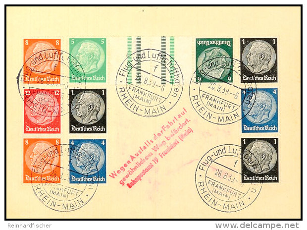 1939, Fahrt Nach Königsberg, Postkarte Mit Ausfallstempel, Rücks. Frankiert Mit Vier Verschiedenen... - Autres & Non Classés