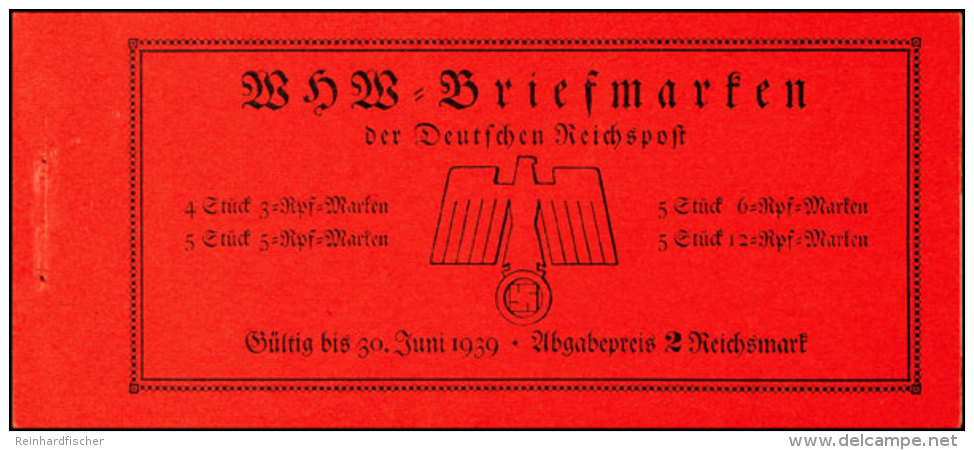 1938 WHW, Nur Deckel, Rückseite Und Zwischenblatt, Katalog: MH45 1938 WHW, Only Cap, Back Side And... - Carnets